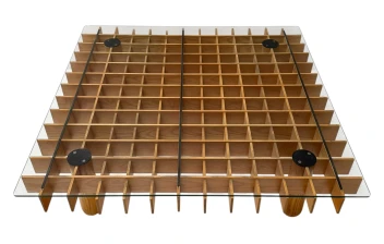 XL Kyoto Graphic Coffee Table by Gianfranco Frattini for Ghianda / Knoll, 1974